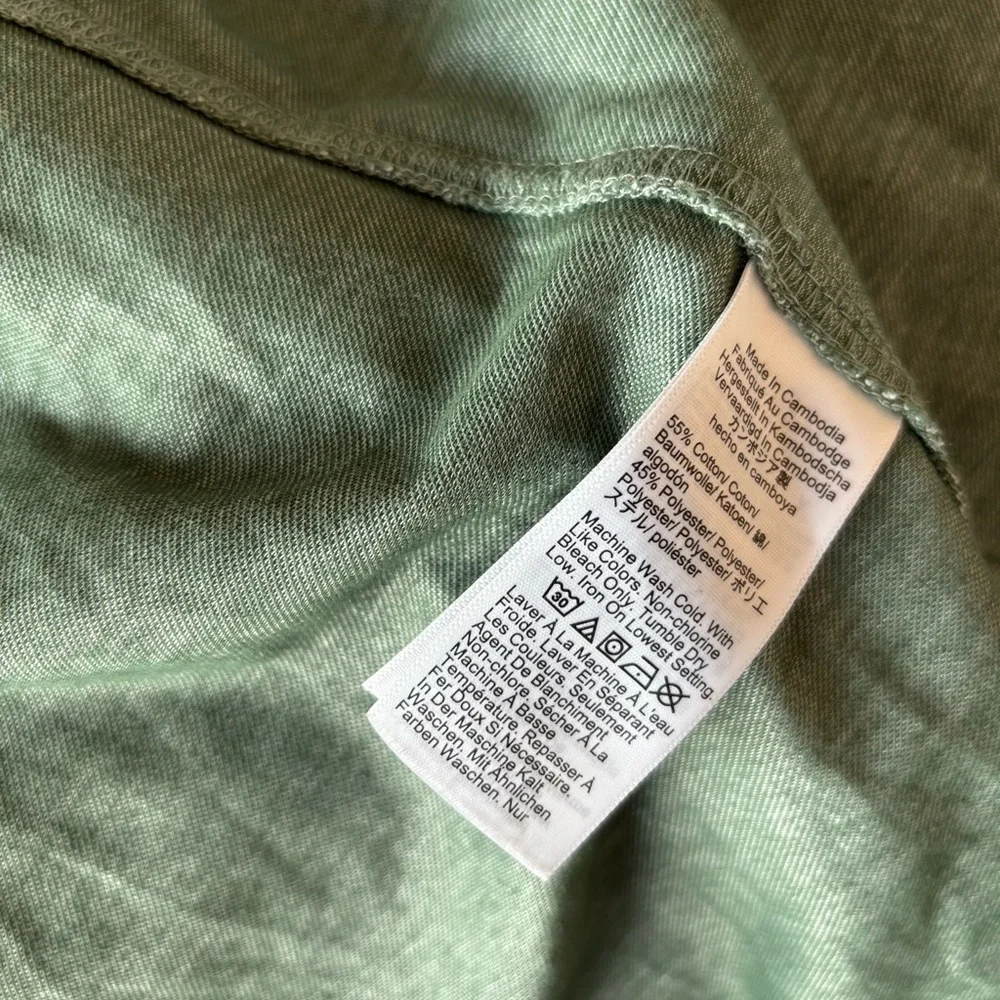 J CREW men’s button up shirt green Size Large preppy Casual business‎ office